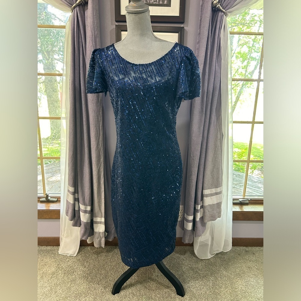 Marina Sequin Cocktail Dress